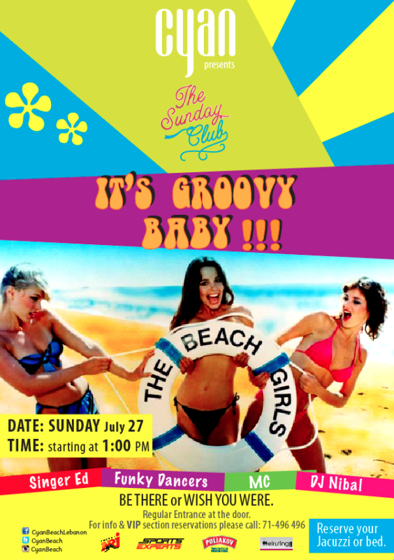 Cyan Sunday Club Its Groovy Baby